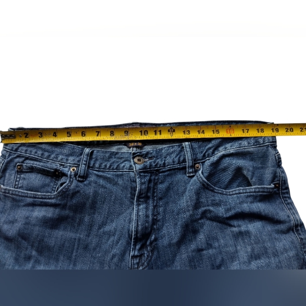 Lucky Brand Men's  Blue Jeans Original Straight Cotton Size  38X33 Medium Wash - Picture 4 of 13